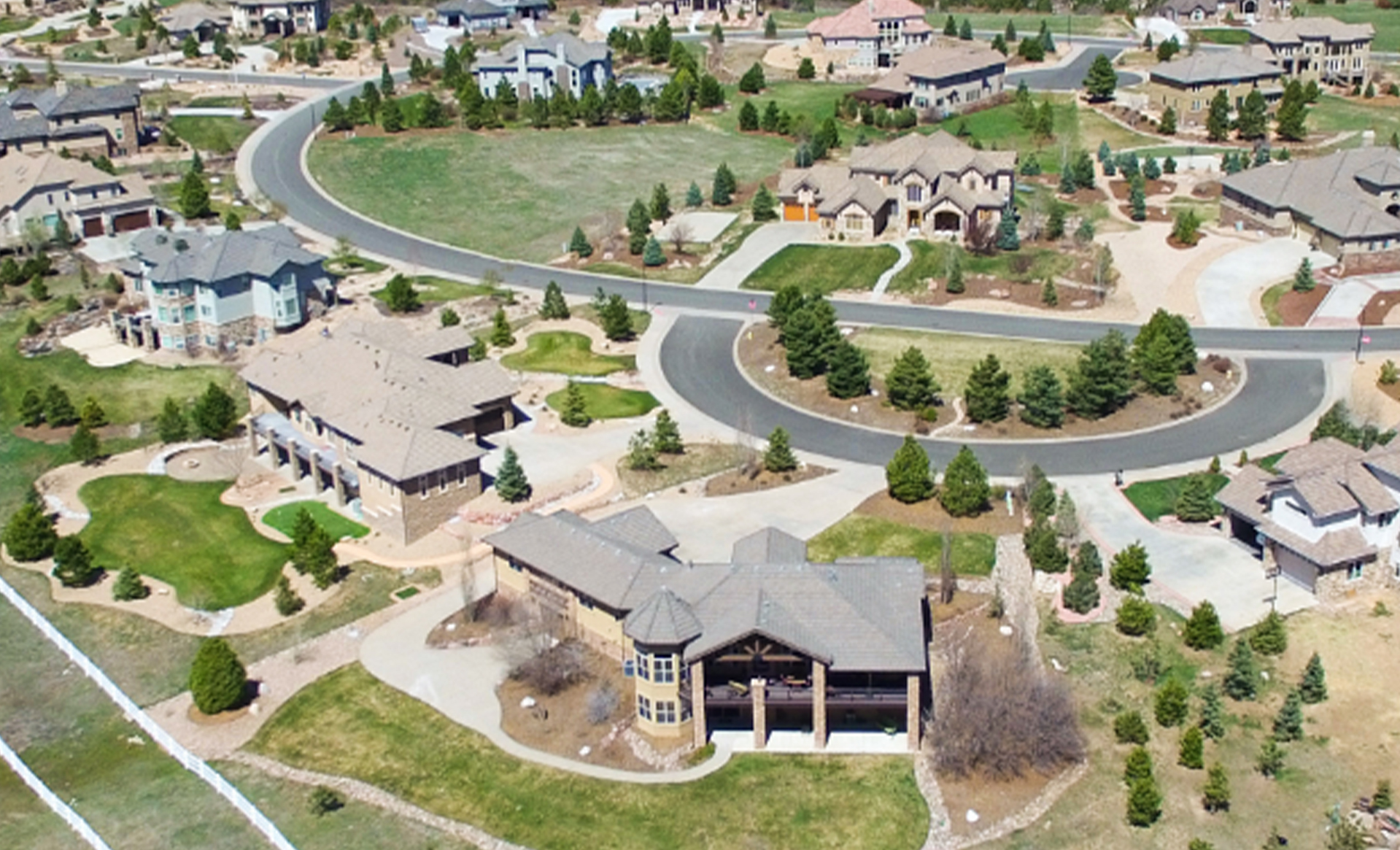 Aerial view of Castle Rock dental office